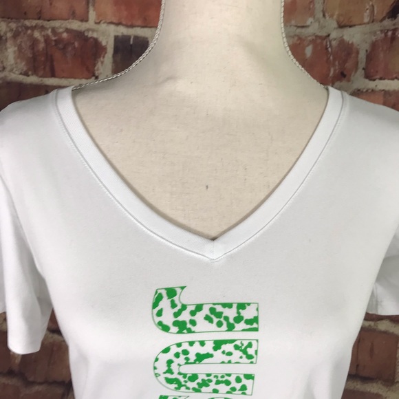 Nike Athletic cut Dri-Fit "Just Do It" V Neck Tee - Picture 2 of 8